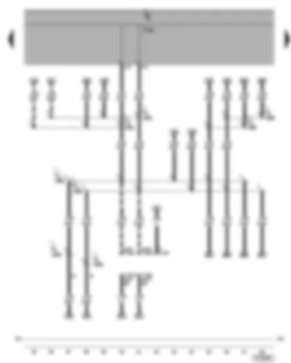 Wiring Diagram  VW PHAETON 2002 - Self-diagnosis connection (left under dash panel)