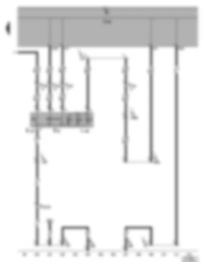 Wiring Diagram  VW PHAETON 2002 - Switch and instrument illumination regulator - trip counter reset button