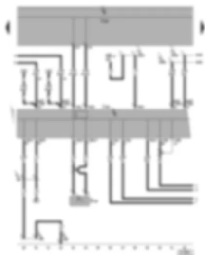 Wiring Diagram  VW PHAETON 2002 - Control unit for front display and information control panel - telephone microphone