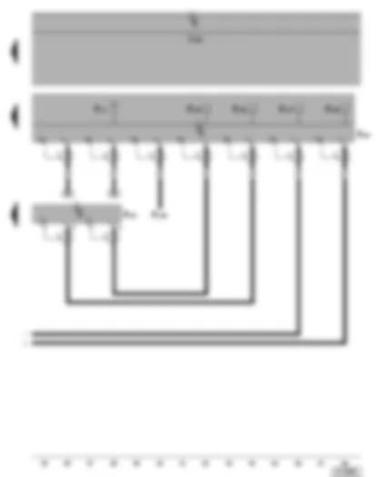 Wiring Diagram  VW PHAETON 2002 - TV tuner - aerial amplifier - TV aerials
