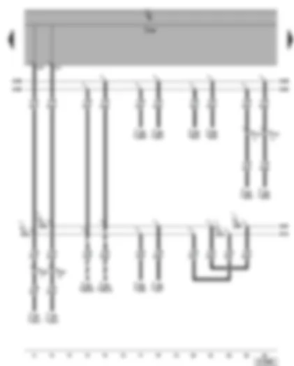 Wiring Diagram  VW PHAETON 2002 - Connection for: Door control unit (front passenger