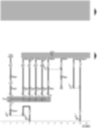 Wiring Diagram  VW PHAETON 2002 - Automatic gearbox control unit - multifunction switch