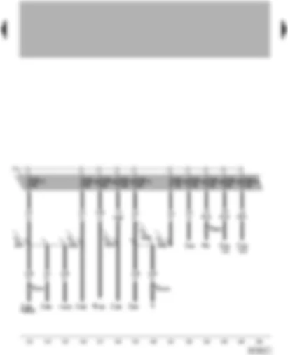 Wiring Diagram  VW PHAETON 2002 - Fuses - self-diagnosis connection