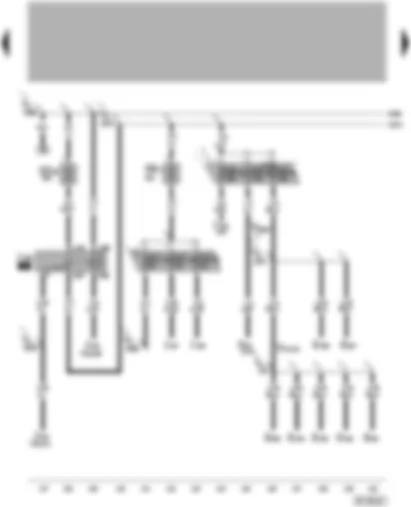 Wiring Diagram  VW PHAETON 2002 - Terminal 15 voltage supply relay