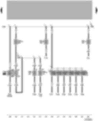 Wiring Diagram  VW PHAETON 2002 - Terminal 75 voltage supply relay