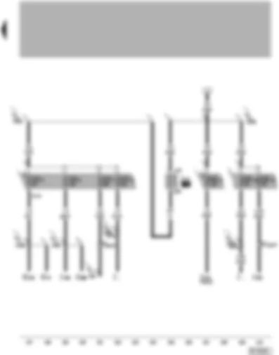 Wiring Diagram  VW PHAETON 2002 - Motronic current supply relay