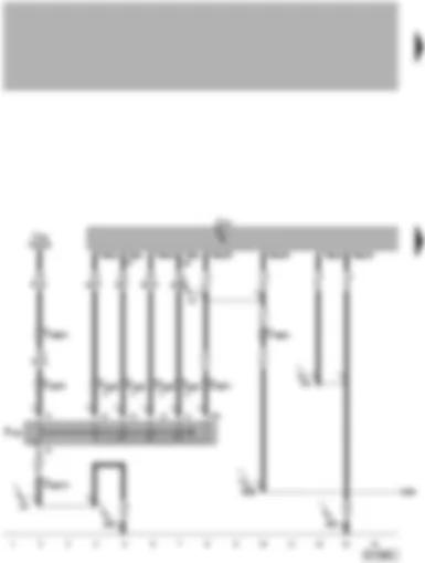 Wiring Diagram  VW PHAETON 2004 - Automatic gearbox control unit - multifunction switch