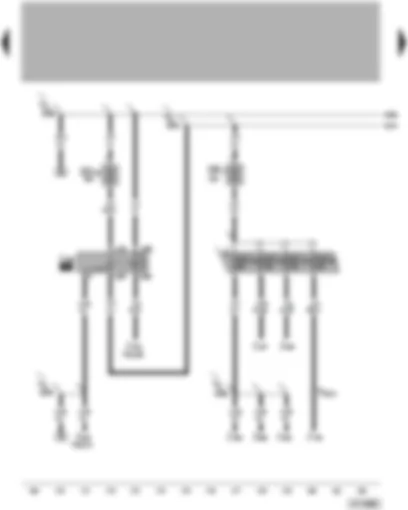 Wiring Diagram  VW PHAETON 2004 - Terminal 15 voltage supply relay