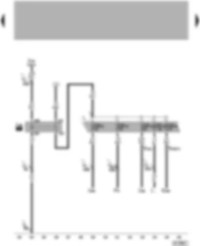 Wiring Diagram  VW PHAETON 2002 - Terminal 15 voltage supply relay 2