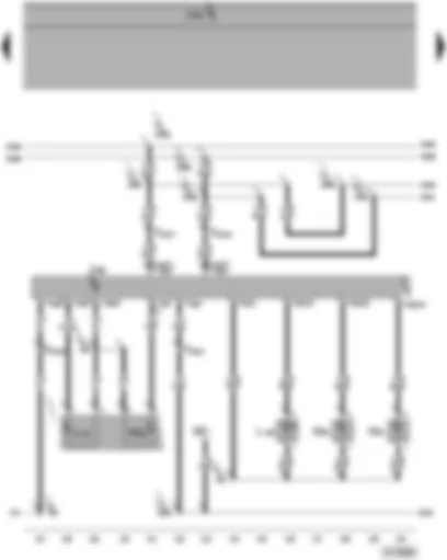 Wiring Diagram  VW PHAETON 2015 - Driver door control unit - exterior mirror turn signal bulbs - entry light in exterior mirror