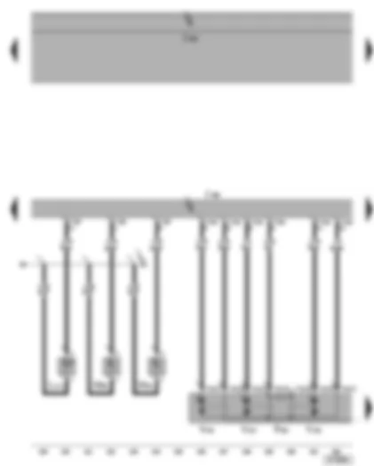 Wiring Diagram  VW PHAETON 2002 - Rear right door control unit - rear right central locking lock unit - entry light and rear right door warning light