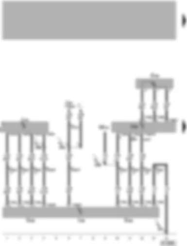 Wiring Diagram  VW PHAETON 2004 - Brake servo control unit - distance regulation control unit - ABS with EDL control unit - distance regulation sender - membrane travel potentiometer