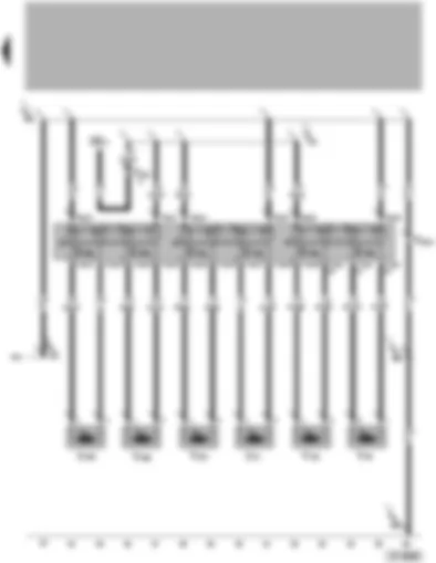 Wiring Diagram  VW PHAETON 2016 - Lumbar support height adjustment button - lumbar support height adjustment motor - lumbar support longitudinal adjustment button - lumber support longitudinal adjustment motor
