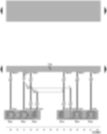 Электросхемa  VW PHAETON 2015 - Блок управления регулировки положения заднего сиденья с функцией памяти - клавиши регулировки положения поясничного подпора