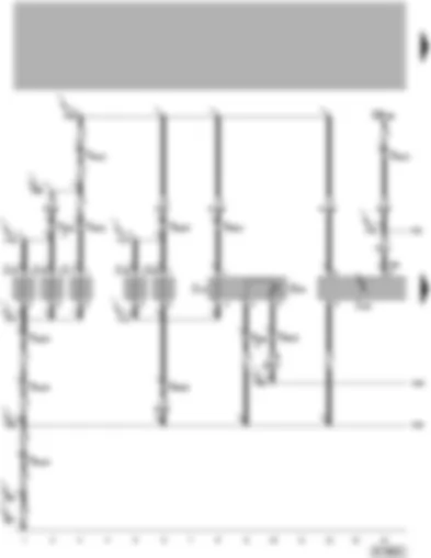 Wiring Diagram  VW PHAETON 2004 - Rear left heated seat control unit - temperature sensor - heated rear seat - heated lateral support