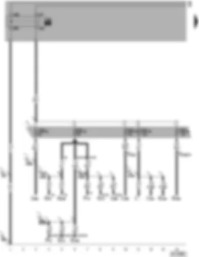Wiring Diagram  VW PHAETON 2004 - Terminal 15 voltage supply relay 2