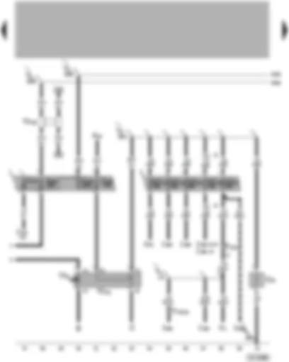 Wiring Diagram  VW PHAETON 2004 - Terminal 30 wiring junction - suppression capacitor