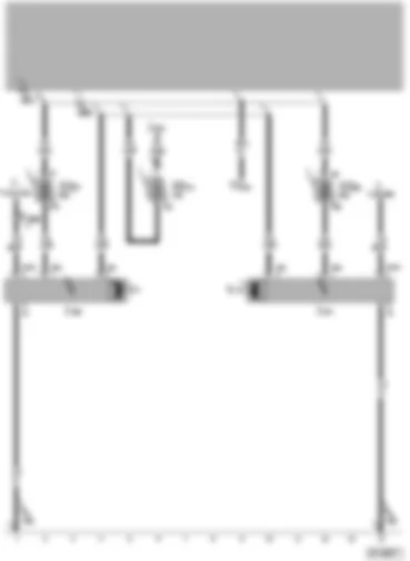 Wiring Diagram  VW PHAETON 2004 - Radiator fan control unit - radiator fan control unit 2 - radiator fan