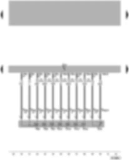 Wiring Diagram  VW PHAETON 2002 - Automatic gearbox control unit - gearbox oil temperature sender - solenoid valve - pressure regulating valves
