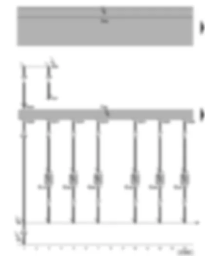 Wiring Diagram  VW PHAETON 2002 - Airbag control unit - crash sensor for side airbag and front airbag - self-diagnosis connection