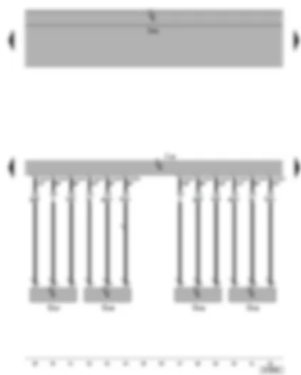 Wiring Diagram  VW PHAETON 2002 - Adaptive suspension control unit - wheel acceleration sender