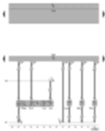 Wiring Diagram  VW PHAETON 2002 - Driver door control unit - driver side interior locking button for central locking system - driver side door warning lamp - front left entry light