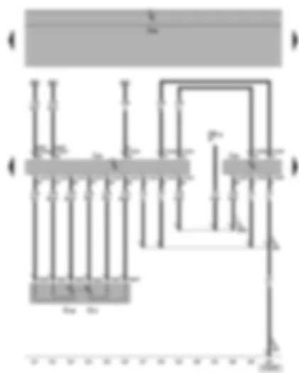 Wiring Diagram  VW PHAETON 2006 - Engine control unit - engine control unit 2 - accelerator position sender