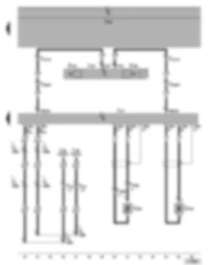 Электросхемa  VW PHAETON 2015 - Блок управления АКП - датчик температуры масла КП - выключатель Tiptronic для повышение/понижение передачи - датчик частоты вращения входного вала - датчик частоты вращения выходного вала