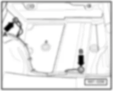 VW PHAETON 2015 Перечень точек соединения с массой в салоне