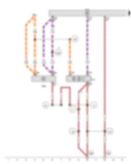 Wiring Diagram  VW POLO 2015 - Anti-theft alarm ultrasonic sensor - Alarm horn - Onboard supply control unit