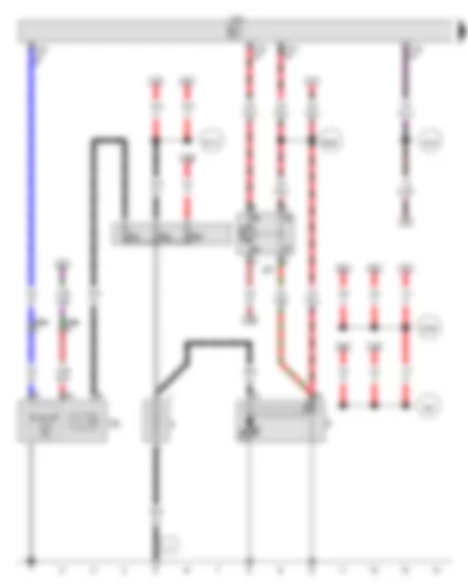 Wiring Diagram  VW POLO 2011 - Battery - Starter - Alternator with voltage regulator - Starter inhibitor relay - Fuse 1 in fuse holder A - Fuse 3 in fuse holder A