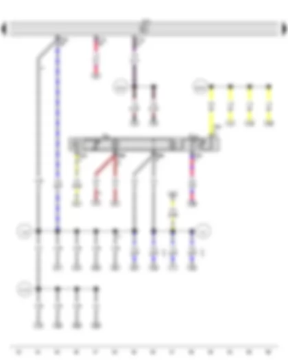 Электросхемa  VW POLO 2015 - Регулятор яркости подсветки выключателей и комбинации приборов - Блок управления бортовой сети