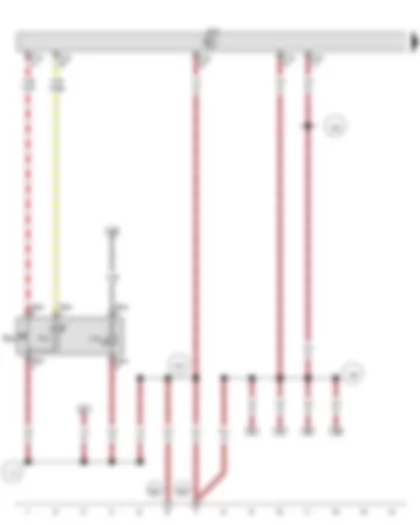 Wiring Diagram  VW POLO 2013 - Heated rear window button - Onboard supply control unit
