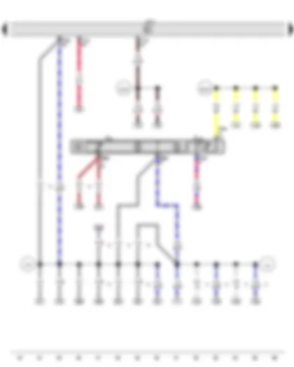 Электросхемa  VW POLO 2015 - Регулятор яркости подсветки выключателей и комбинации приборов - Блок управления бортовой сети