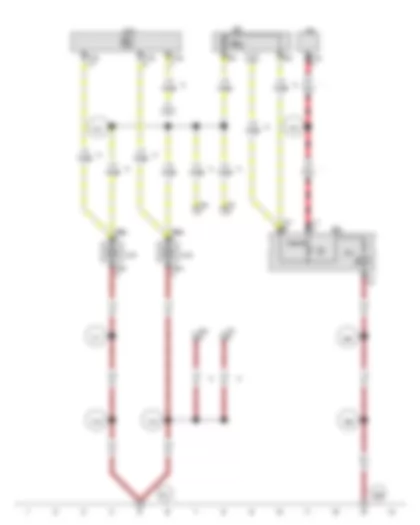Wiring Diagram  VW POLO 2017 - Rotary light switch - X-contact relief relay - Left fog light bulb - Right fog light bulb