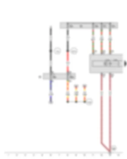 Wiring Diagram  VW POLO 2012 - ABS control unit - Fuse holder A - Fuse holder B