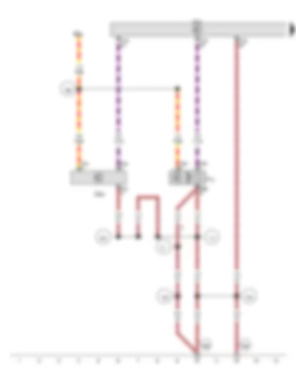 Wiring Diagram  VW POLO 2012 - Anti-theft alarm ultrasonic sensor - Alarm horn - Onboard supply control unit