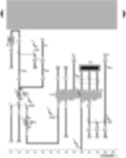 Wiring Diagram  VW POLO 2002 - Immobilizer - reversing light switch - immobilizer reader coil - immobiliser control unit - reversing light switch