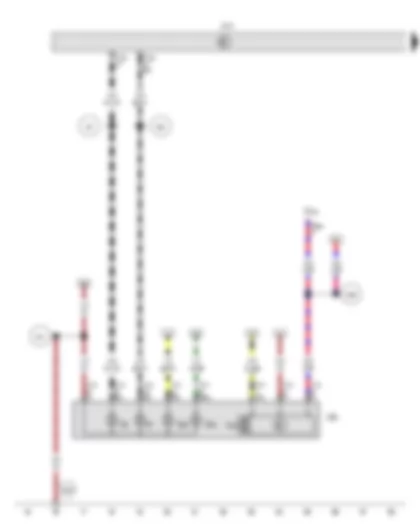 Wiring Diagram  VW POLO 2012 - Onboard supply control unit - Front left headlight