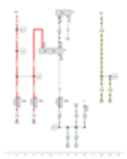 Wiring Diagram  VW POLO 2012 - Headlight dipper and flasher switch