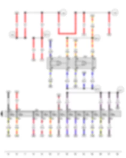 Wiring Diagram  VW POLO 2013 - Fuel pump relay - Fuel supply relay - Fuse holder B