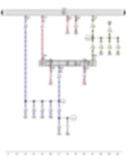 Wiring Diagram  VW POLO 2014 - Switch and instrument illumination regulator - Onboard supply control unit