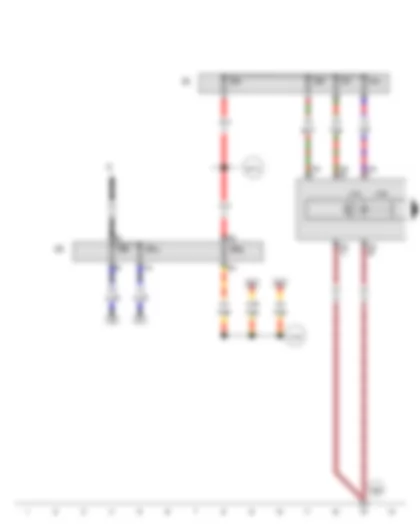 Wiring Diagram  VW POLO 2010 - ABS control unit - Fuse holder A - Fuse holder B