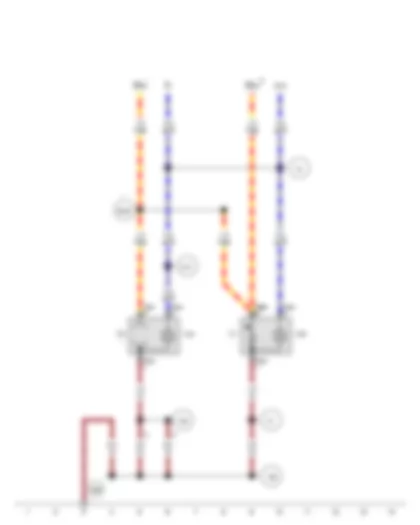 Wiring Diagram  VW POLO 2011 - Cigarette lighter illumination bulb - Socket illumination bulb - Cigarette lighter - 12 V socket