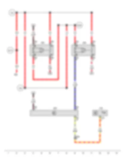 Wiring Diagram  VW POLO 2010 - Low heat output relay - High heat output relay - Engine control unit