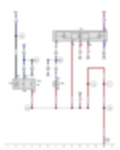 Wiring Diagram  VW POLO 2011 - Driving school mode warning buzzer - Driving school mode relay - Driving school vehicle footwell illumination