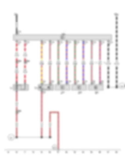 Wiring Diagram  VW POLO 2014 - Radiator fan thermal switch - Radiator fan control unit - Radiator fan