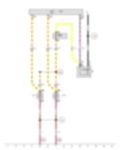Wiring Diagram  VW POLO 2012 - Light switch - Left daytime running light bulb - Right daytime running light bulb