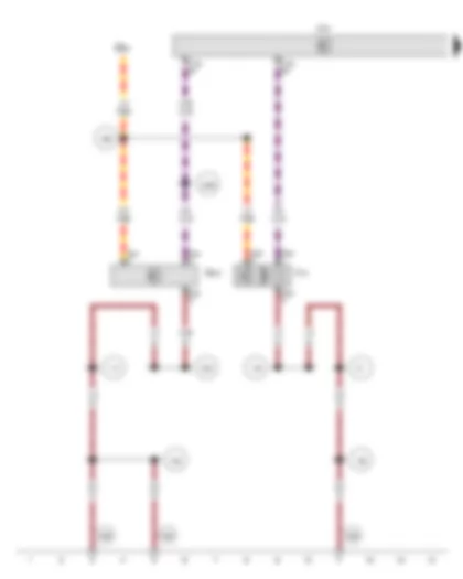 Wiring Diagram  VW POLO 2010 - Anti-theft alarm sensor - Alarm horn - Onboard supply control unit