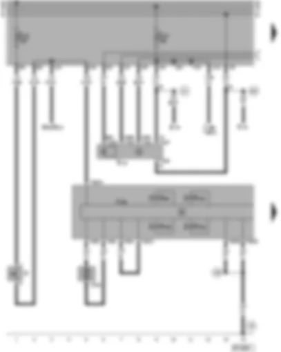 Wiring Diagram  VW POLO 1996 - ABS control unit - ABS warning lamp - ABS hydraulic pump - brake light switch